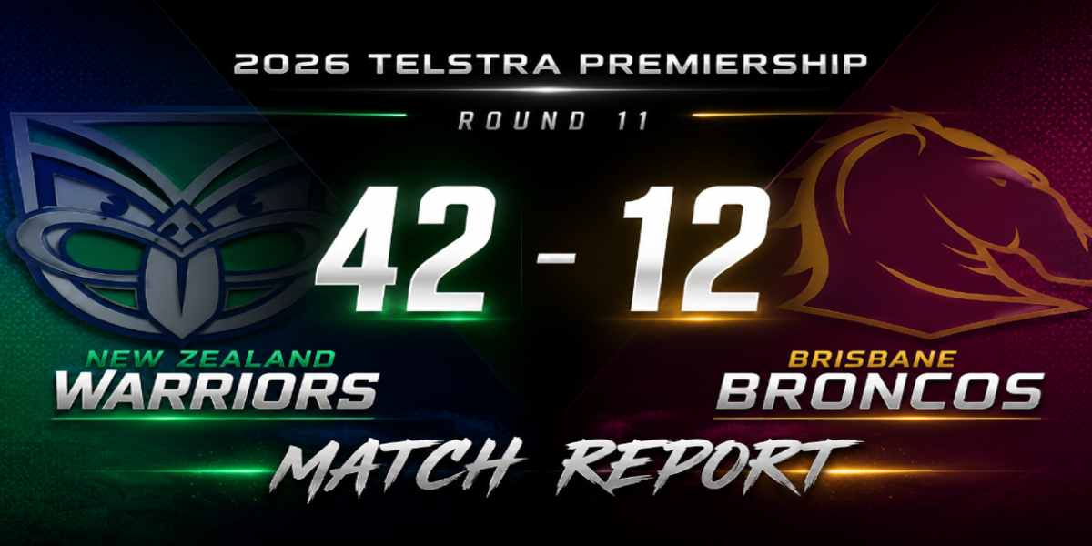 Round 11 Warriors vs Broncos